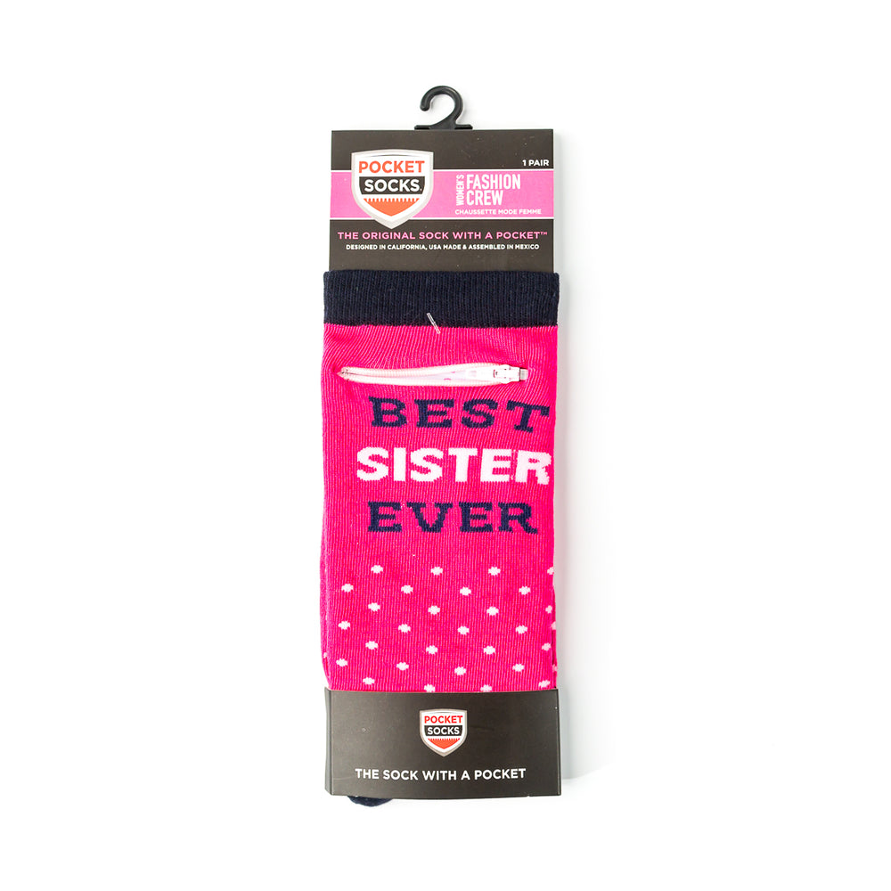 Pocket Socks® Best Sister, Womens – pocketsocks.com