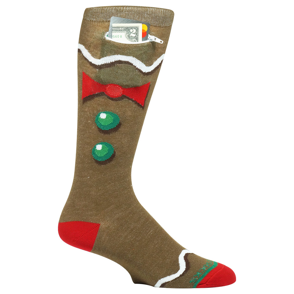 Pocket Socks®, Gingerbread (One Size Fits Most)