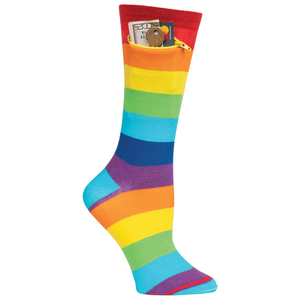 Pocket Socks®, Rainbow, Womens –